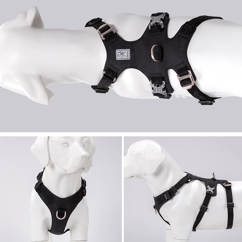 Winhyepet Dog Vest Harness Pet Straps Outdoor 3M Reflective Front Back Slip Collar Breathable Vest Traveling Cloth for Walking