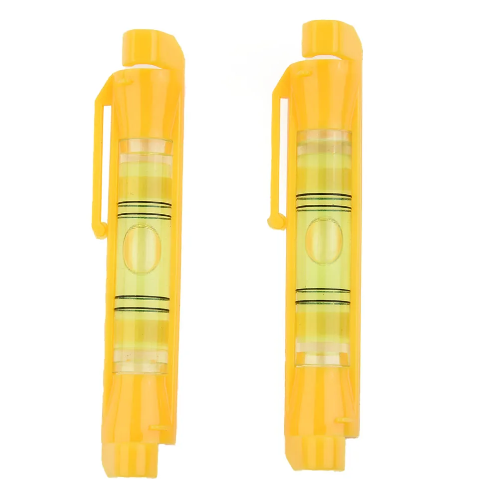 2pcs Horizontal Bubbles Acrylic+plastic Mini-level Wire-level Tools String Leveling Tool W/ String Hook Design