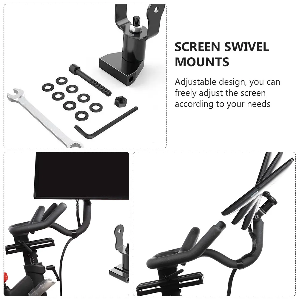 

Комплект из 1 прочного регулируемого крепления для экрана с высококачественным поворотным механизмом для спортивных велосипедов, надежное крепление для монитора