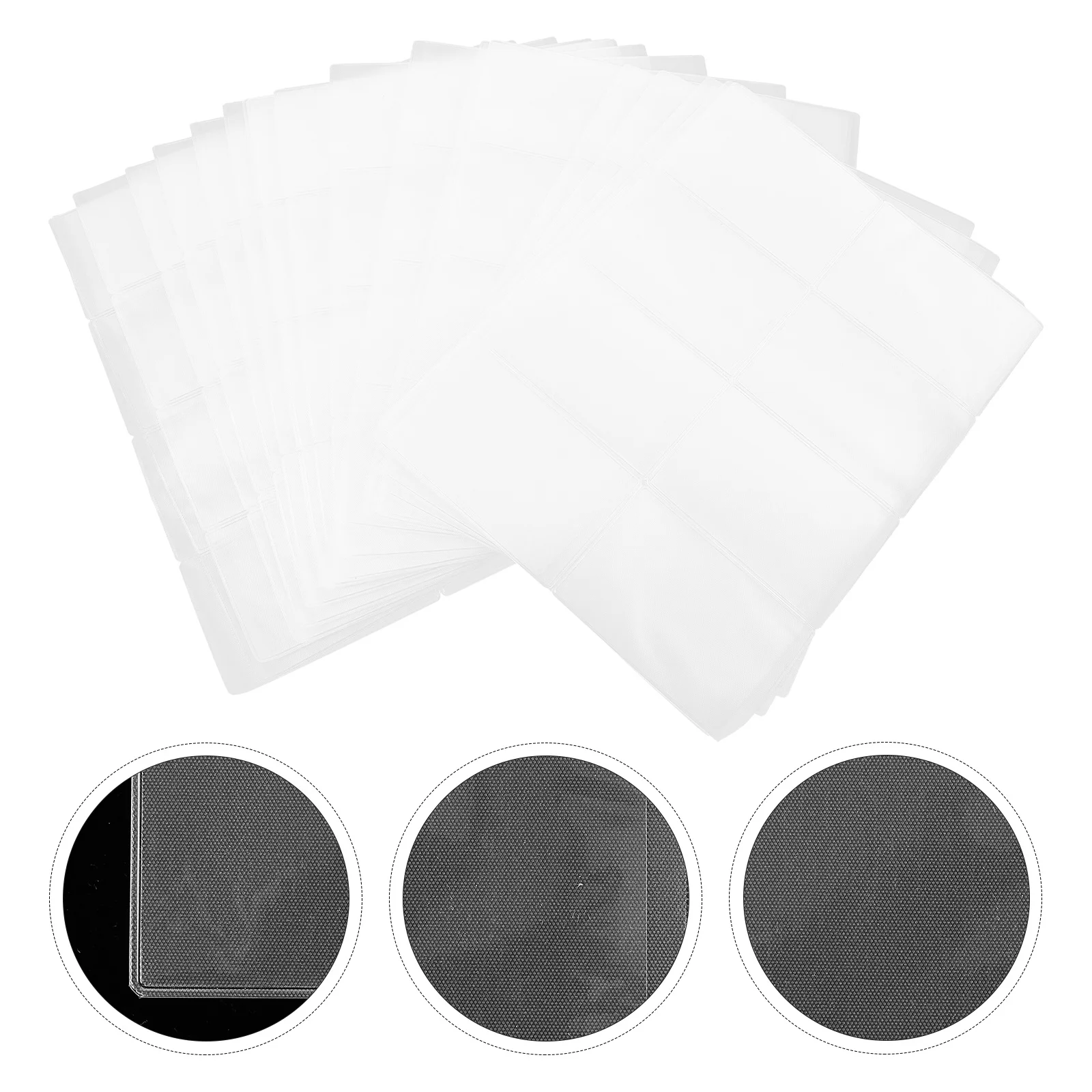 

160Pcs Credit Card Holder Clear PVC Protective Sleeves Social Security Id Business Card Cover Sleeves for Cards