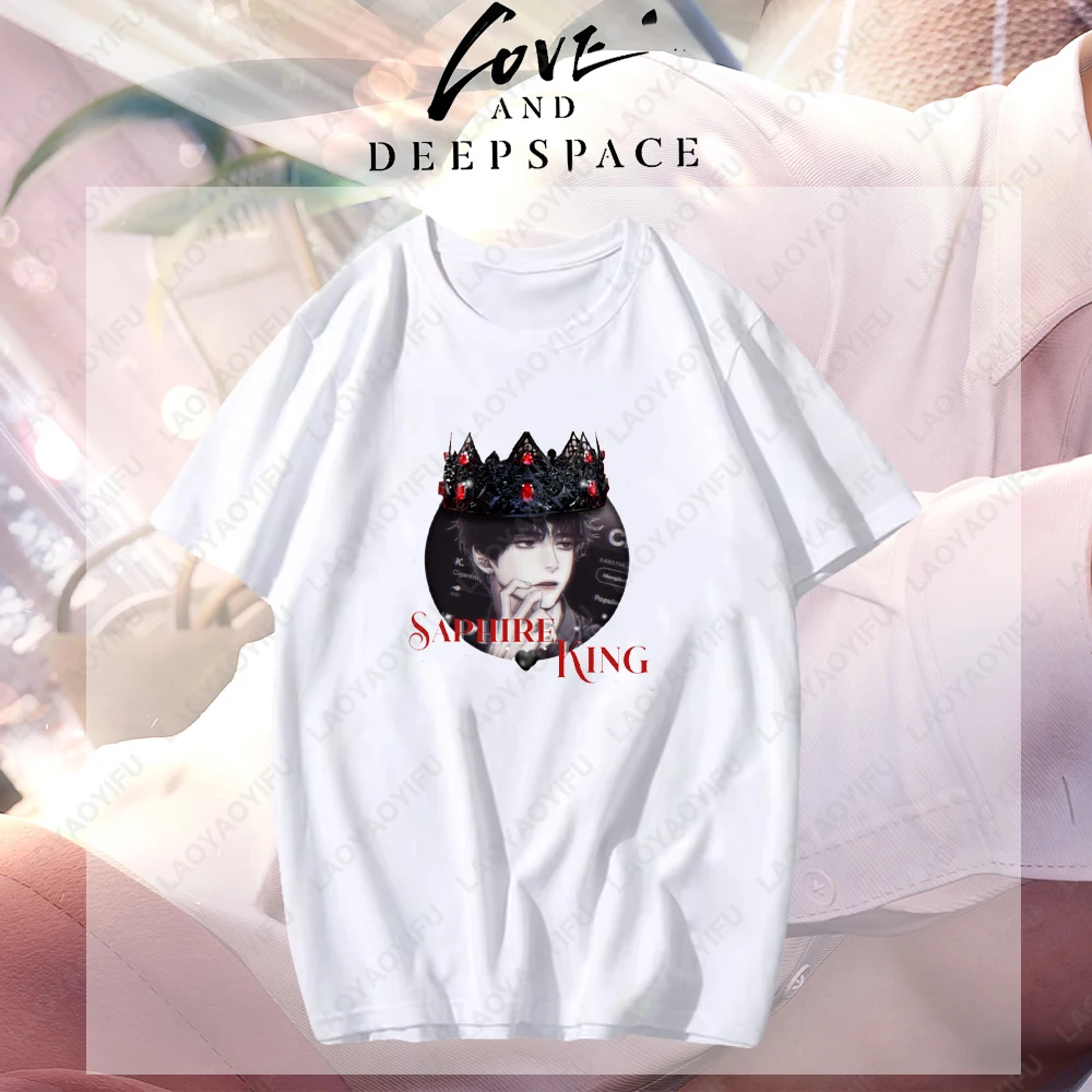 

Love and Deepspace Woman Printed T-shirt 3D Love Interaction Game Cartoon High Quality Cotton Shirts Fashion Casual Short-sleev