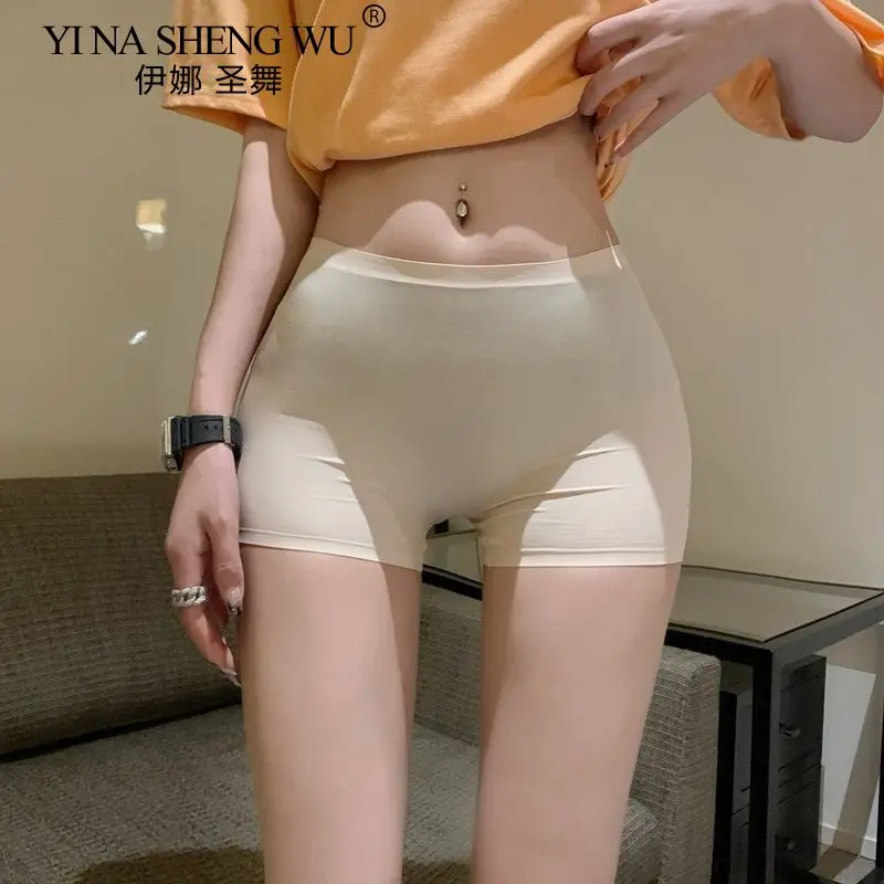 New Latin Dance Bottoming Shorts Dance Performance Comfortable Leggings Breathable with Ice Silk Leggings for Adults Women