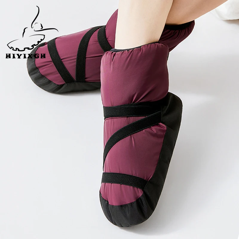 Winter Ballet Dance shoes cotton Dance boots Women Flat dancing shoes Adults soft thickened sole warm cotton Ballerina Boots