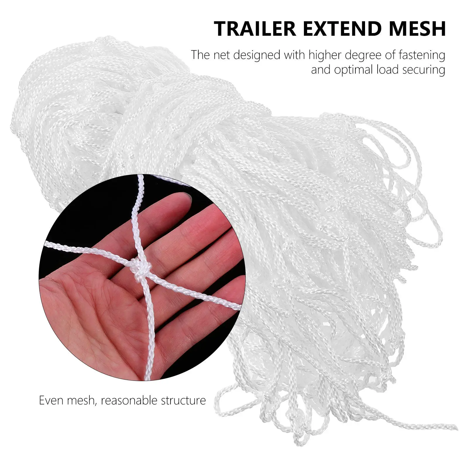 

Сетка-чехол для грузовика/прицепа, усиленная, для защиты и фиксации груза, оптимизированная для надежного крепления, аксессуар для автомобиля/грузовика