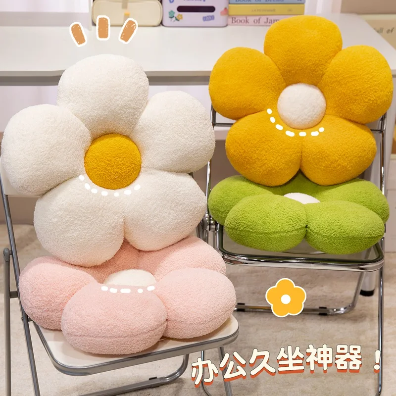 Cuscino Morbidissimo a Forma di Fiore in 4 Colori, Cuscino Decorativo Nordico Realistico, Morbido Cuscino a Forma di Girasole per Ragazze