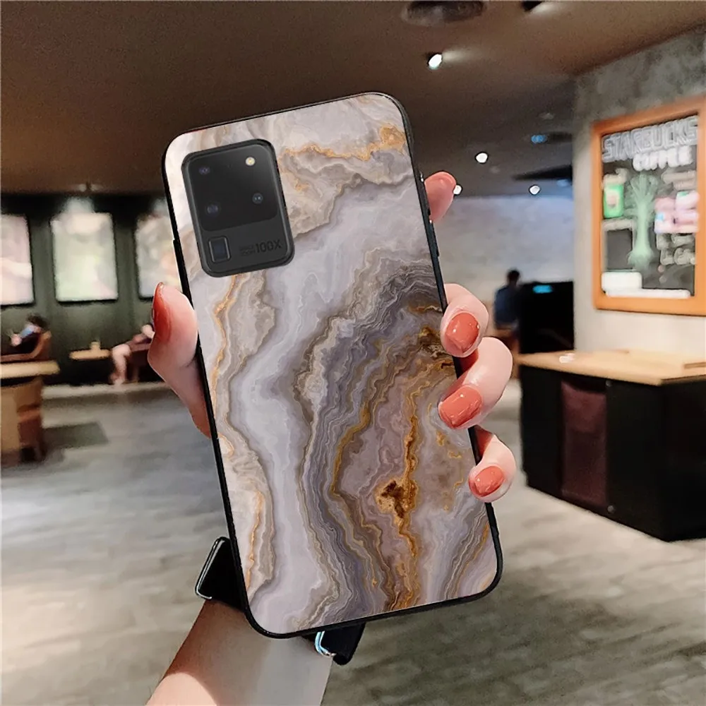 Fashionable Marble Print For Samsung S 9 10 20 21 22 23 30 23 24 plus lite Ultra FE S10lite Fundas