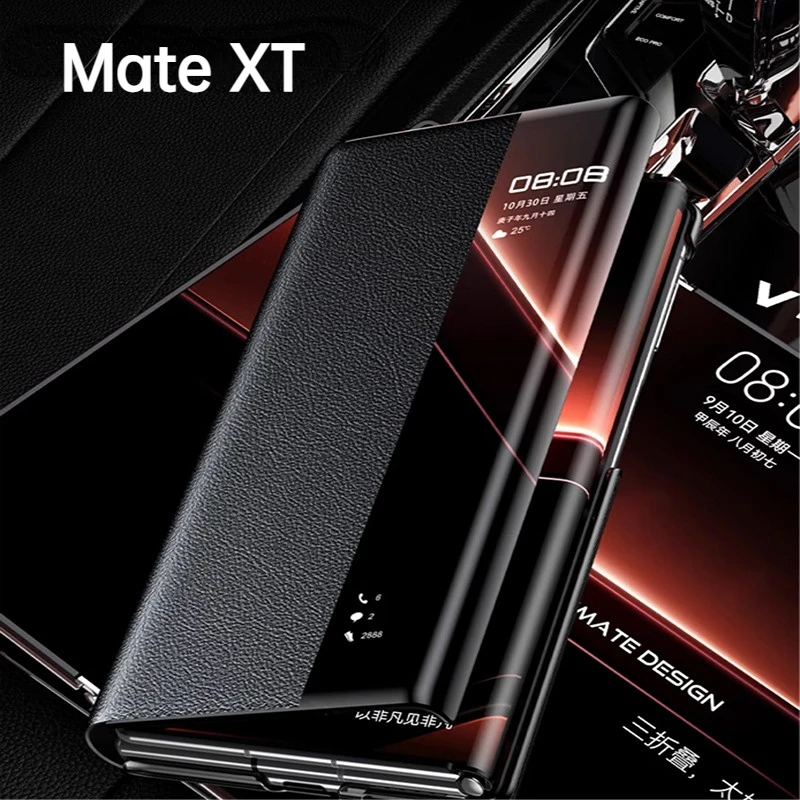 Huawei Mate XT Genuine Leather Case Premium qual Stylish look Real leather Durable prot For extraordinary Mate XT