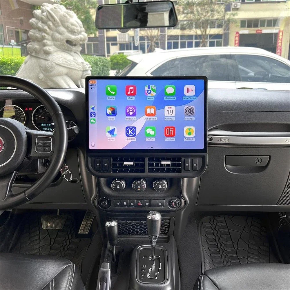 

16.8" Android 14 For Jeep Wrangler 2011 2012 2013 2014-2017 Screen Car Radio Carplay Auto GPS Multimedia Stereo Player Head Unit