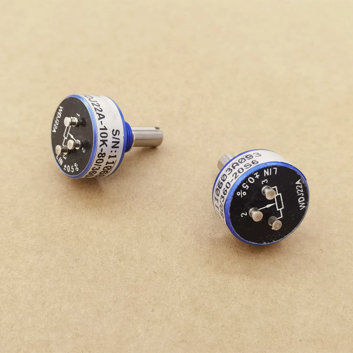 Original Neu 100% WDJ22A-1K-340/360-20S6 22 Typ Leitfähiger Kunststoff-Potentiometer 1K 10K Schaftdurchmesser 6MM (SCHALTER) – Detail 1