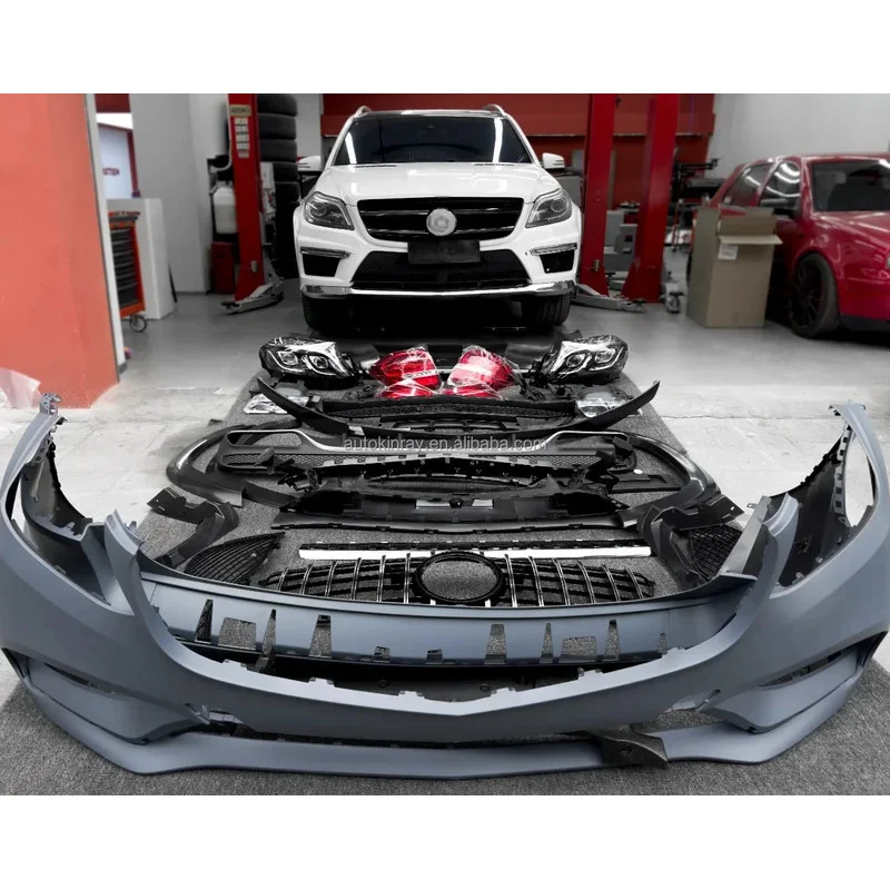 Modifica di buona qualità per GL X166 2013-2015 Aggiornamento a GLS63 X166 Stile Bodykit Paraurti Fanali Posteriori Fari