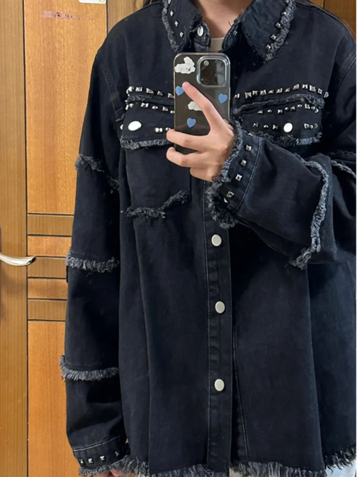 

Мужская джинсовая куртка Cleanfit Rivet Denim в американском уличном стиле, осенняя, модная, брендовая, для пар, джинсовая одежда