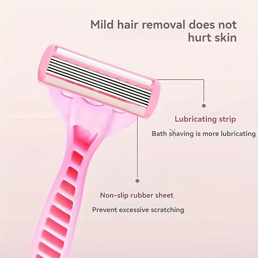 ماكينة حلاقة آمنة للرجال بمقبض مضاد للانزلاق، شفرة حادة وناعمة، ضرورية لرحلات العمل والسفر #2