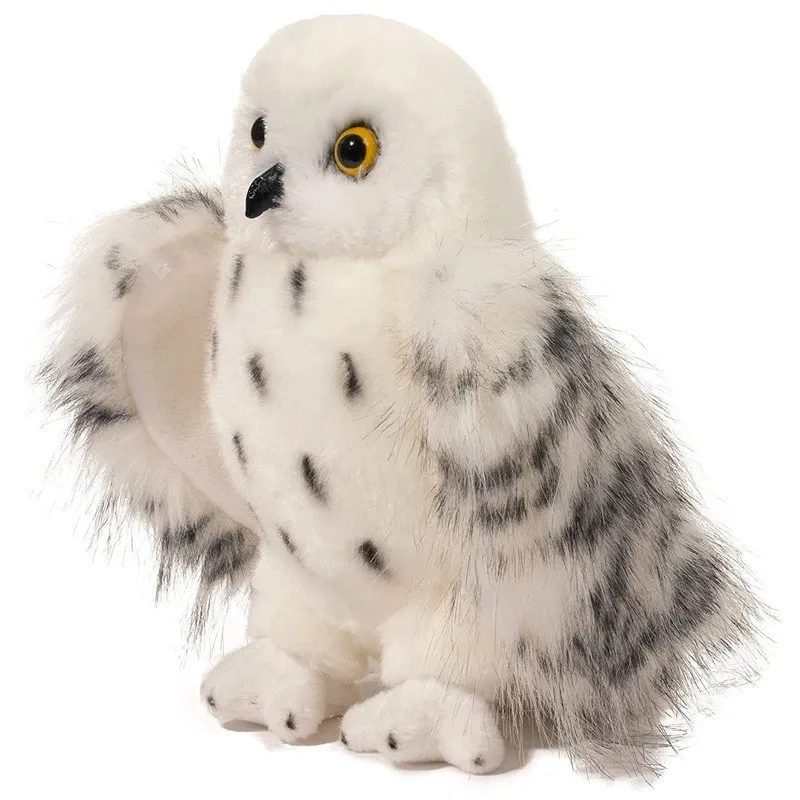 20Cm Cute Snowy Owl Stuffed Animal Plush, Brave Boy's Andgirl's Room Owls Plush Decor Children Birthday Christmas Present