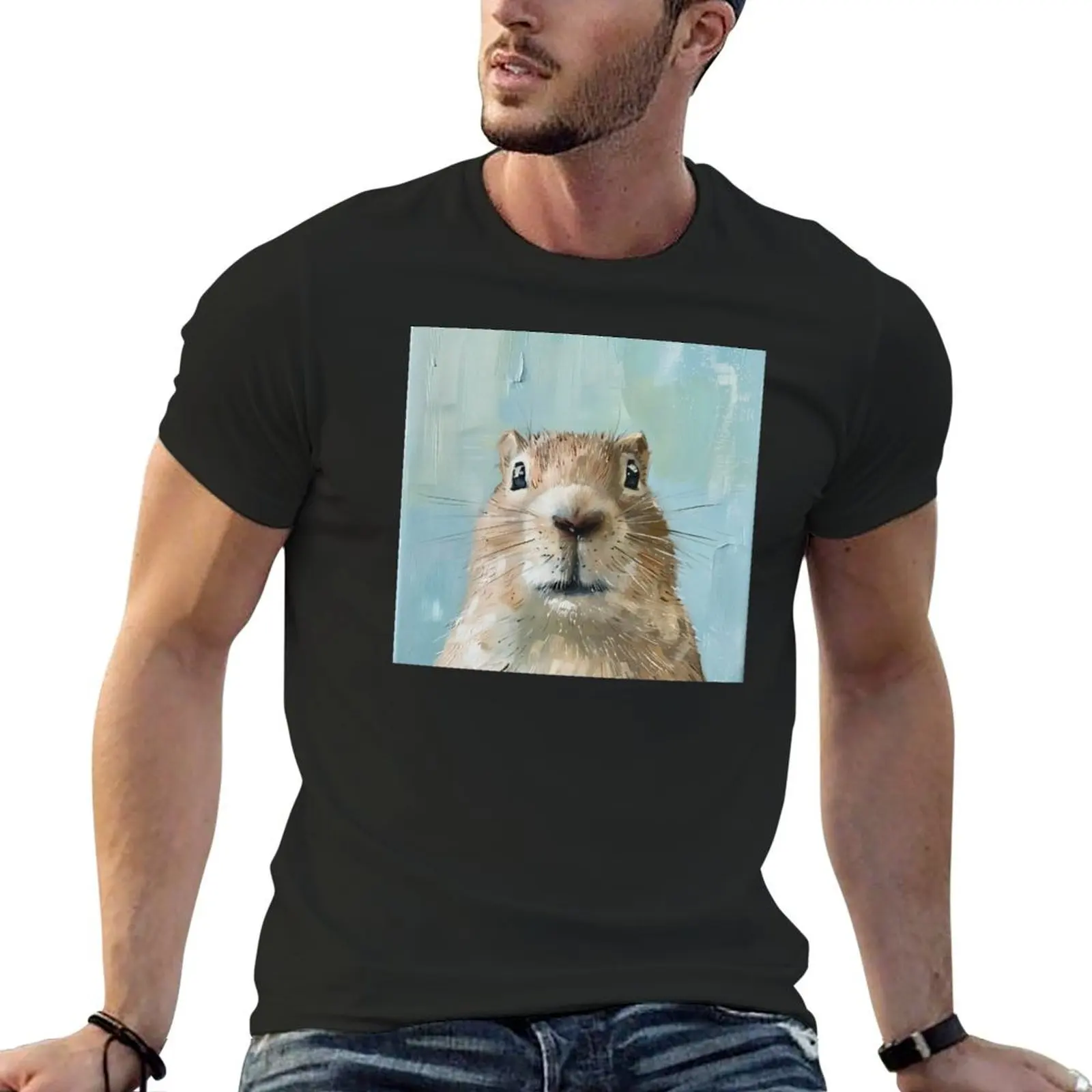 

Curious Gopher in Muted Pastel Colors T-Shirt summer tops vintage t shirts street wear shirts men graphic