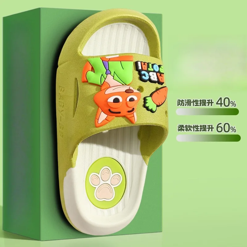 

Новые детские тапочки-сандалии Crazy Animal City 2026 из ПВХ с мягкой нескользящей подошвой, легкие, дышащие, повседневные, для мальчиков и девочек