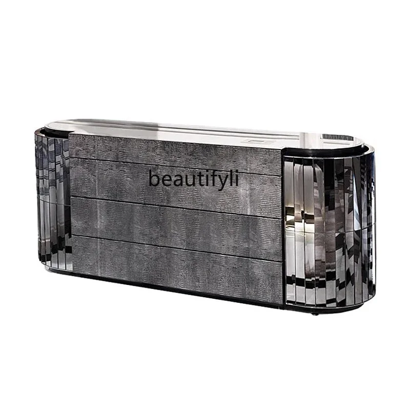 ss25 خزانة تلفزيون فاخرة وخفيفة الوزن من الأرض إلى السقف خزانة ملابس للفيلا خزانة منزلية لغرفة المعيشة الراقية