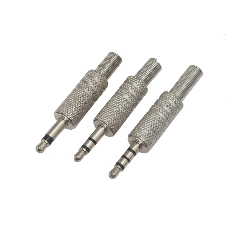 【5PCS】3.5mm 4-Pole TRRS Male Construction Plug Repair Headphone Jack Audio Soldering Replacement Connector Soldering For Earph view 2