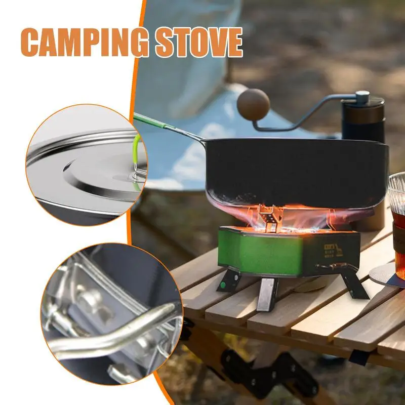 

Outdoor Cooking Pot Non-Stick Camp Pot Camp Pot Camping Pan Picnic Pot With Folding Handle Multipurpose Pot For Backpacking