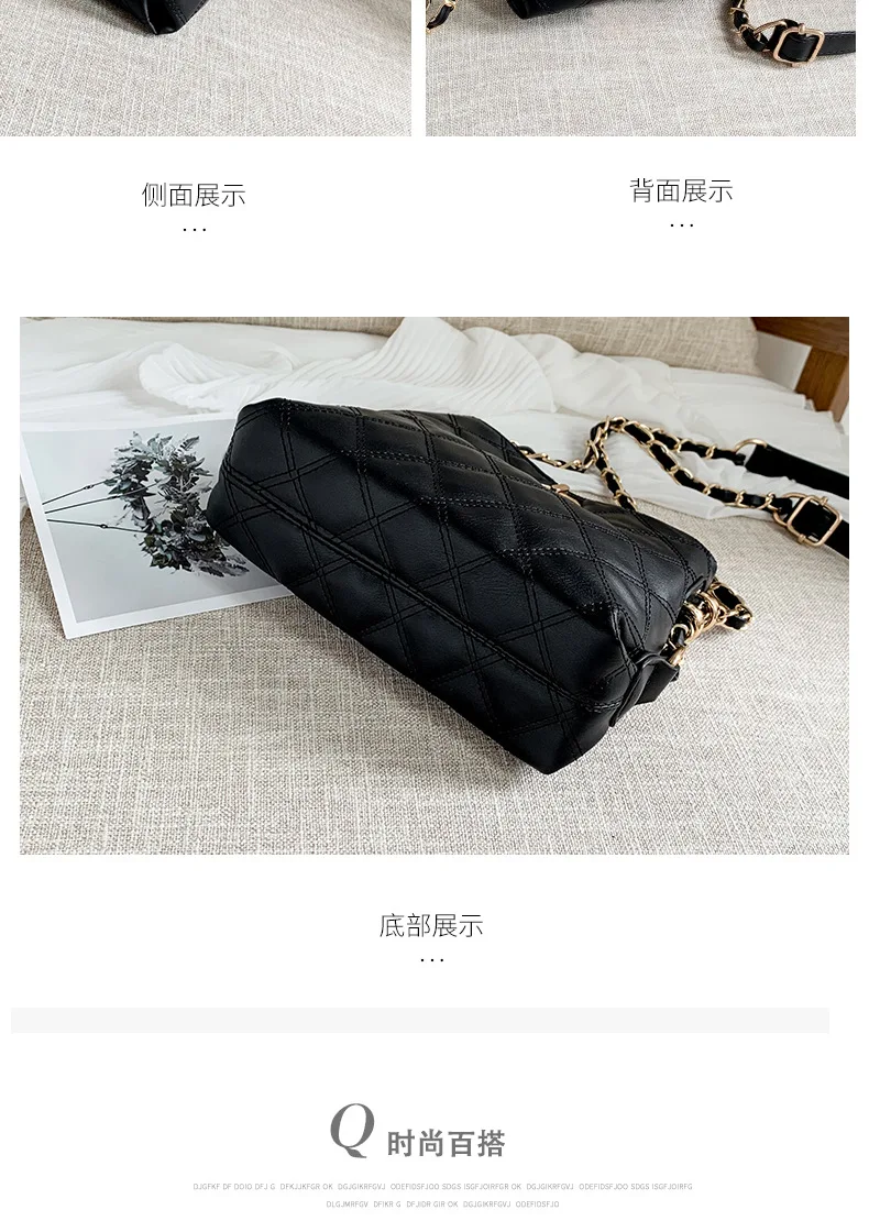 Design Handtasche Umhängetaschen für Frauen Kleine Luxus Umhängetasche Hochwertige Weiche Leder Geldbörse Neue Damen Kleine Quadratische Tasche – Detail 15