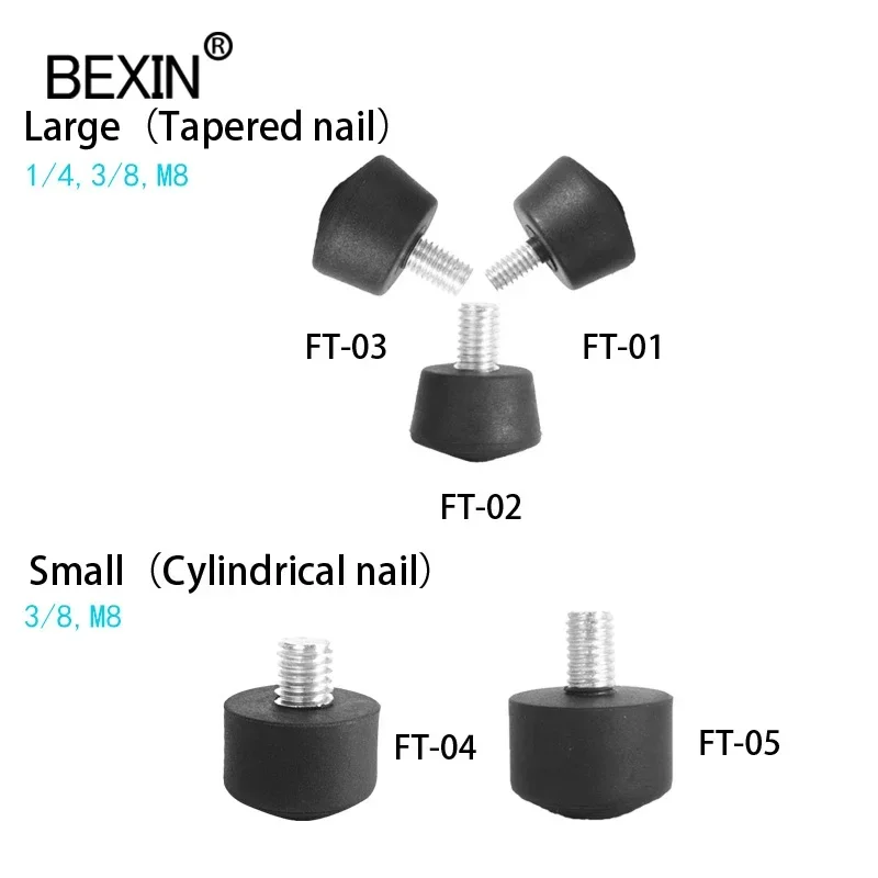 Bexin Hot Selling  Universal Anti-slip Rubber Foot Pad Feet Spike For Tripod Monopod Photography Accessories 3/8 Inch