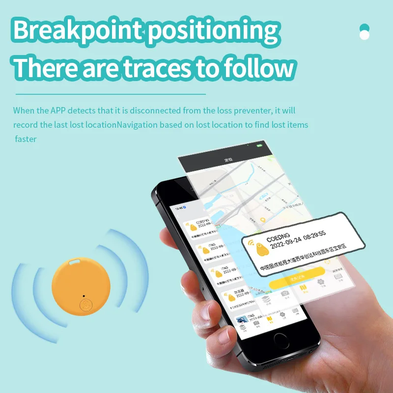 Умный мини GPS-трекер Bluetooth-совместимый антипотерянный искатель ITag трекер сигнализация GPS-локатор беспроводное позиционирование кошелек ключ