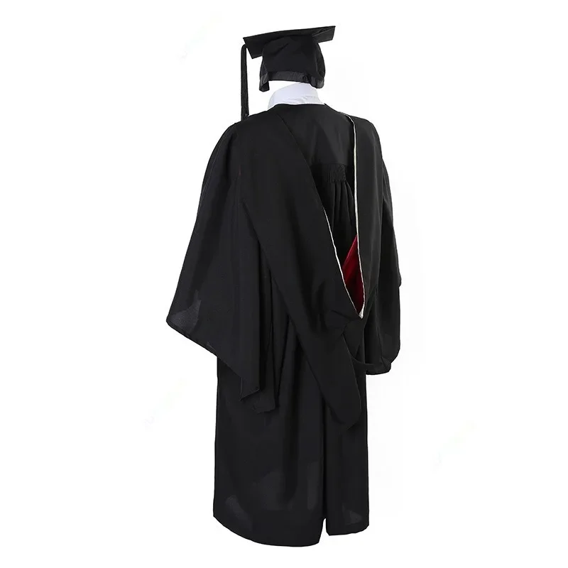 Europäische und amerikanische Universitäts stil Schuluniform Männer und Frauen Abschluss kleid Hut Set Bachelor Abschluss kleid