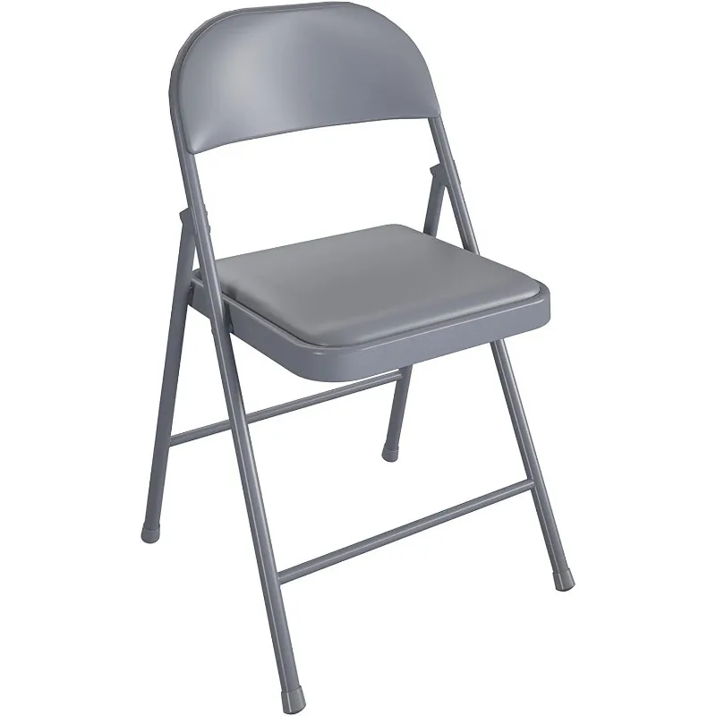 Cosco Smartfold Vinyl Klapstoel, 4-Pack, Grijs