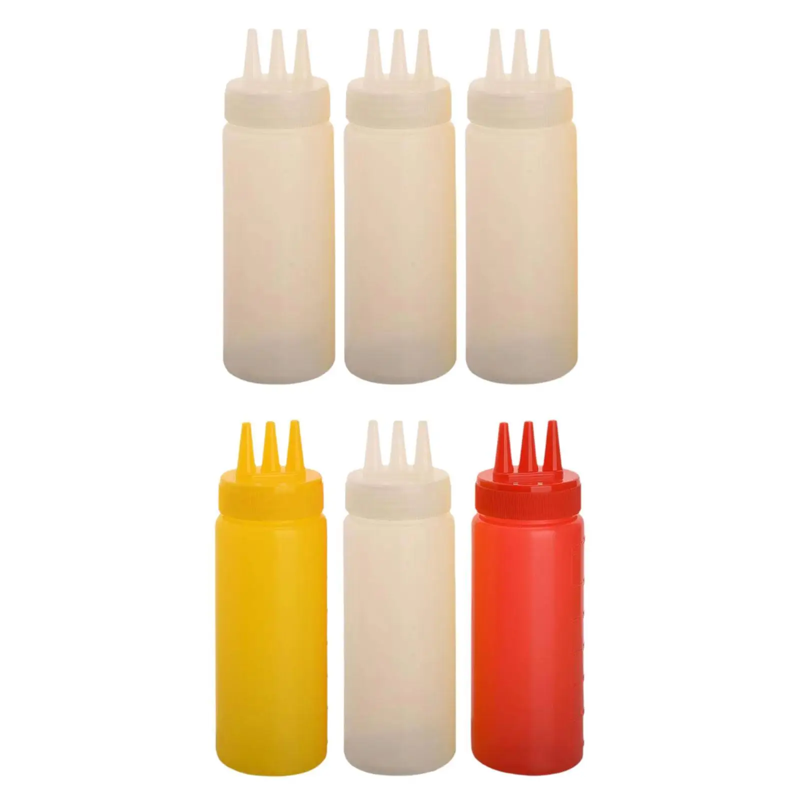 

3 бутылки для соуса, многоразовые пустые многофункциональные бутылки для сквирта для горядального кетчупа, гриля, путешествий, украшения печенья