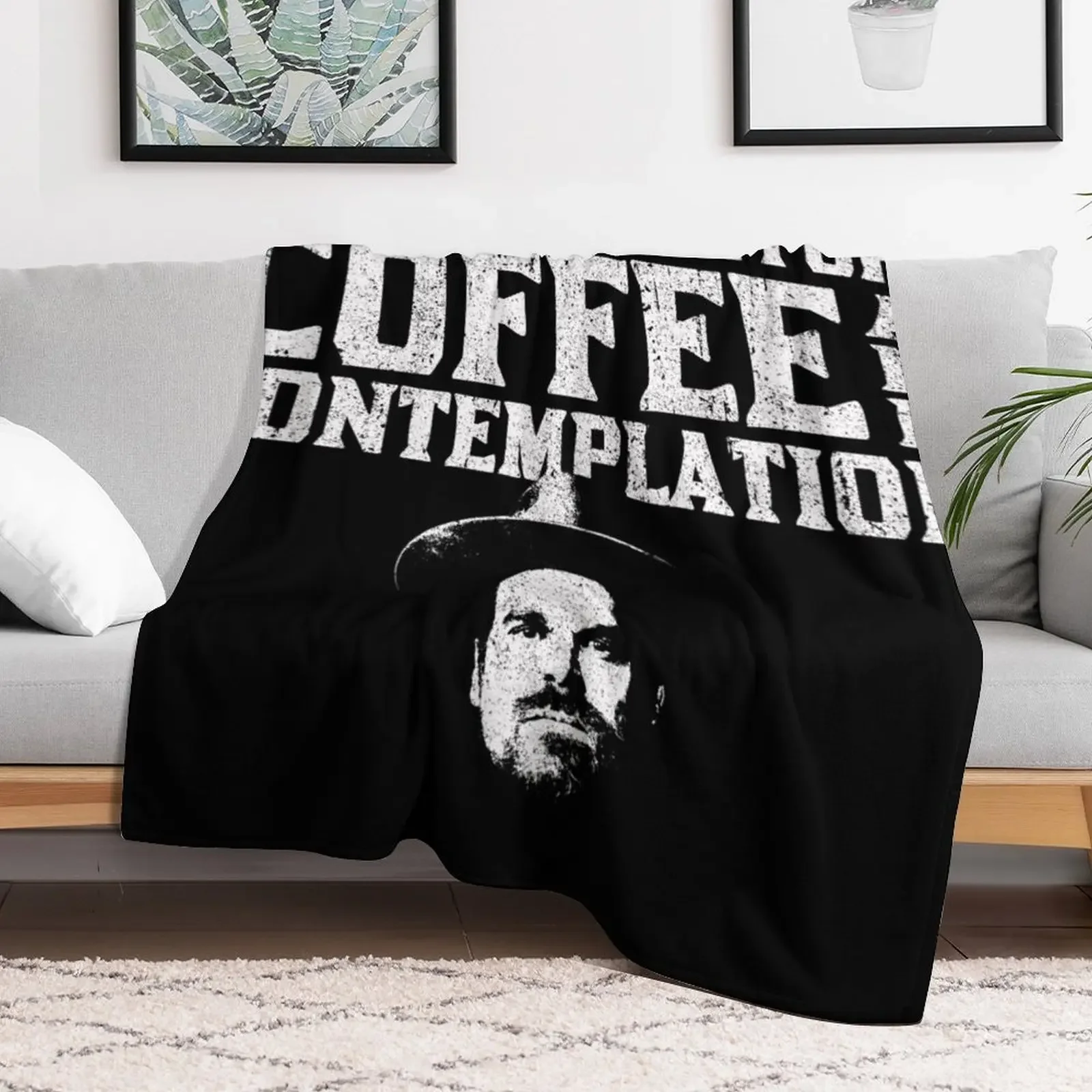 Coffee and Contemplation Throw Blanket Furry sofa bed Extra Large Throw Blankets