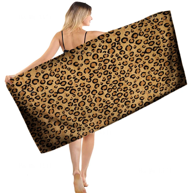 

Leopard Print Pattern Wild Animal Style Abstract Art Quick Drying Towel Fit For Fitness