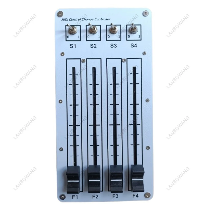 4-канальный 4-позиционный слайд-фейдер 100 мм, USB MIDI CC контроллер, панель управления для программного обеспечения Music Host для ПК/Mac