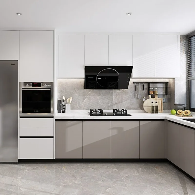 Household kitchen cabinet storage stove cabinet integrated