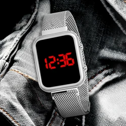 Simple and Casual Men's and Women's Watch Square Electroplated Case Sports Watch Fashion Versatile Student Electronic Watch