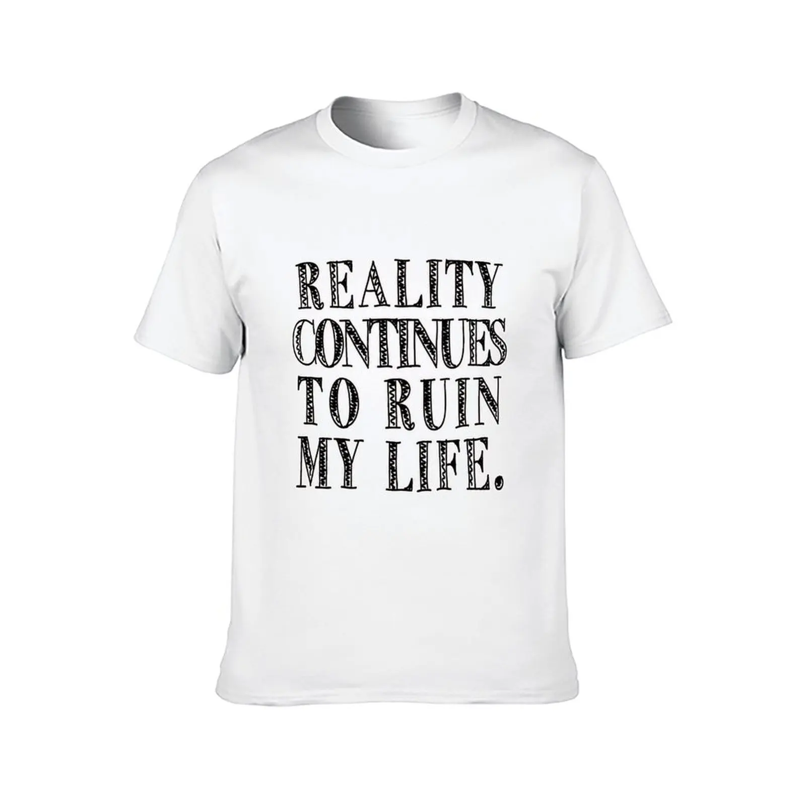 la realtà continua alle rovine la mia vita T-shirt da uomo t-shirt da uomo in cotone t-shirt da uomo T-shirt