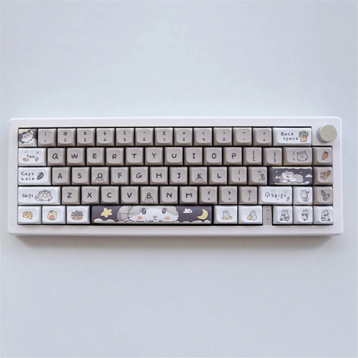 NEW 132 Keys Cute Mouse Theme Keycaps XDA Profile Key Caps English for 61/64/68/84/87/96/98/104 Mechanical Keyboard Keycaps