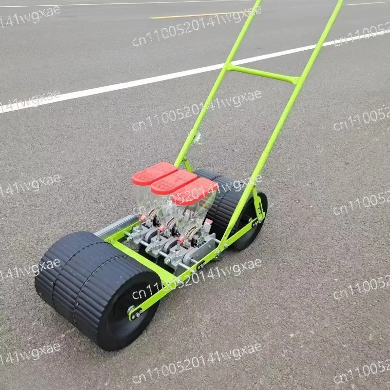 

Manual Hand Push Vegetable Planter 3 Rows Portable Seeder for Onion Carrot Spinach Cabbage Sowing