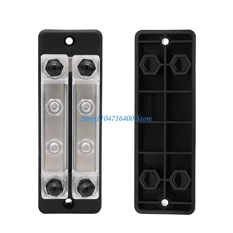 

y1gd 8 Terminal Bus Bar Cover Dual Row Ground Distribution Block Car Boat Marine Power Distribution 8 x Terminal Block