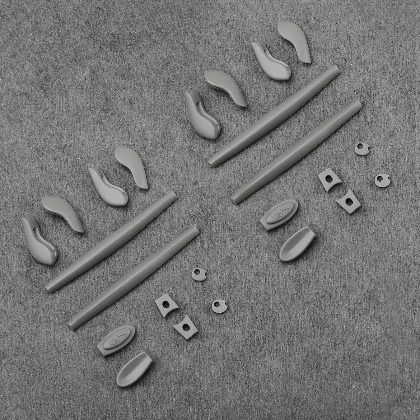 Grey Rubber Kit Replacement Ear Socks Temple Tips Nose Pads Nose Pieces for Oakley X Metal XX Juliet X Metal Frame