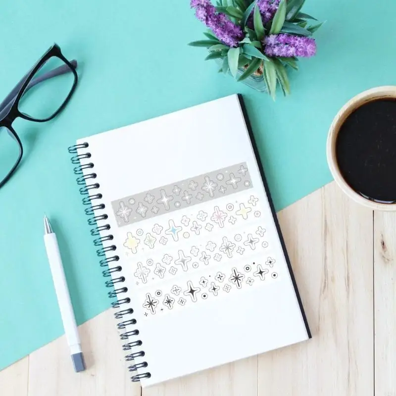 62KA Korean Styles Washis Tape Artists Tapes Haustier Dekorative Band für Journal Art Craft