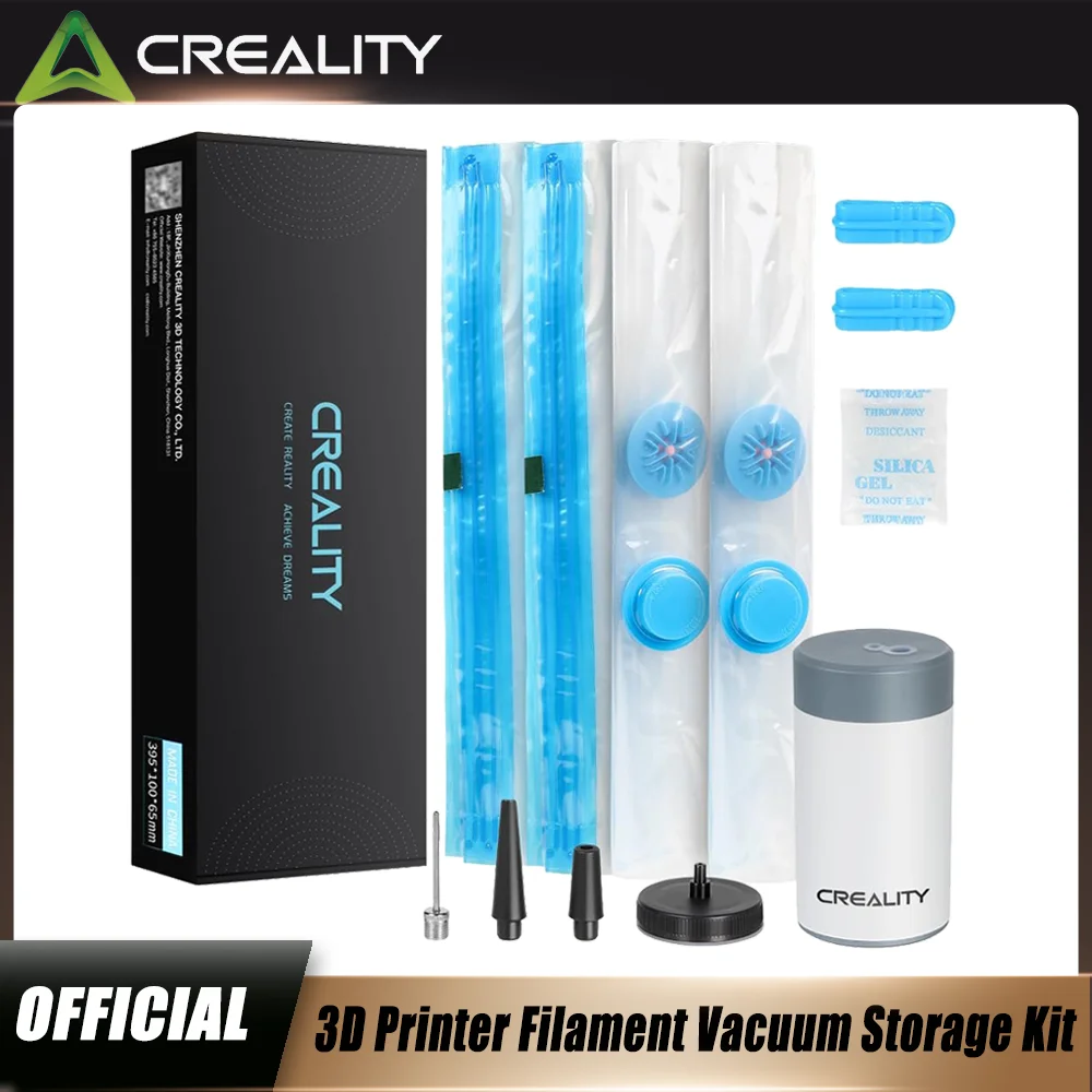 Creality 3D Printer Filament Storage Bags Filament Vacuum Bags，8 Reusable 40x40 cm Vacuum Storage Bags，with Electric Pump