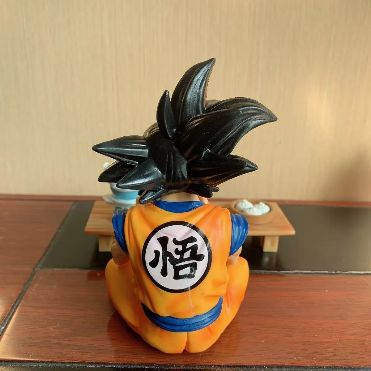 Anime Dragon Ball Z GK a bowl of good rice dining gobbler Vegeta Goku Eating Pvc Action Figures Collection Model Toys Gifts
