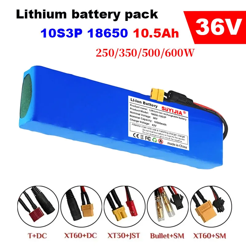 

Новый аккумулятор 36 В 10,5 Ач M365, литий-ионный аккумулятор 18650, 10S3P, 350 Вт, 500 Вт, высокая мощность