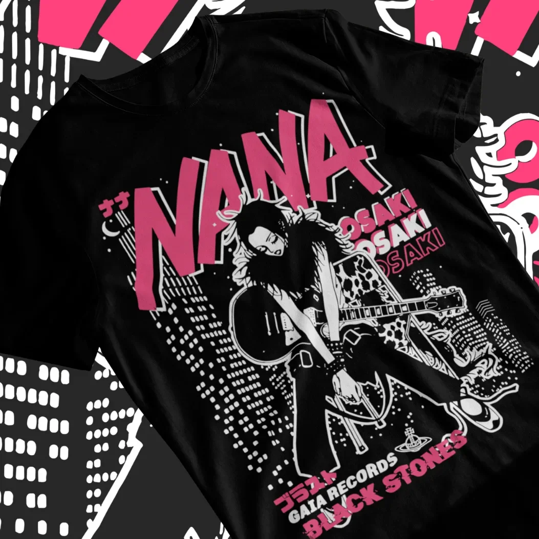 Nana Osaki Black Stones Girl Kawaii T-Shirt Manga Anime Graphic Soft Tee