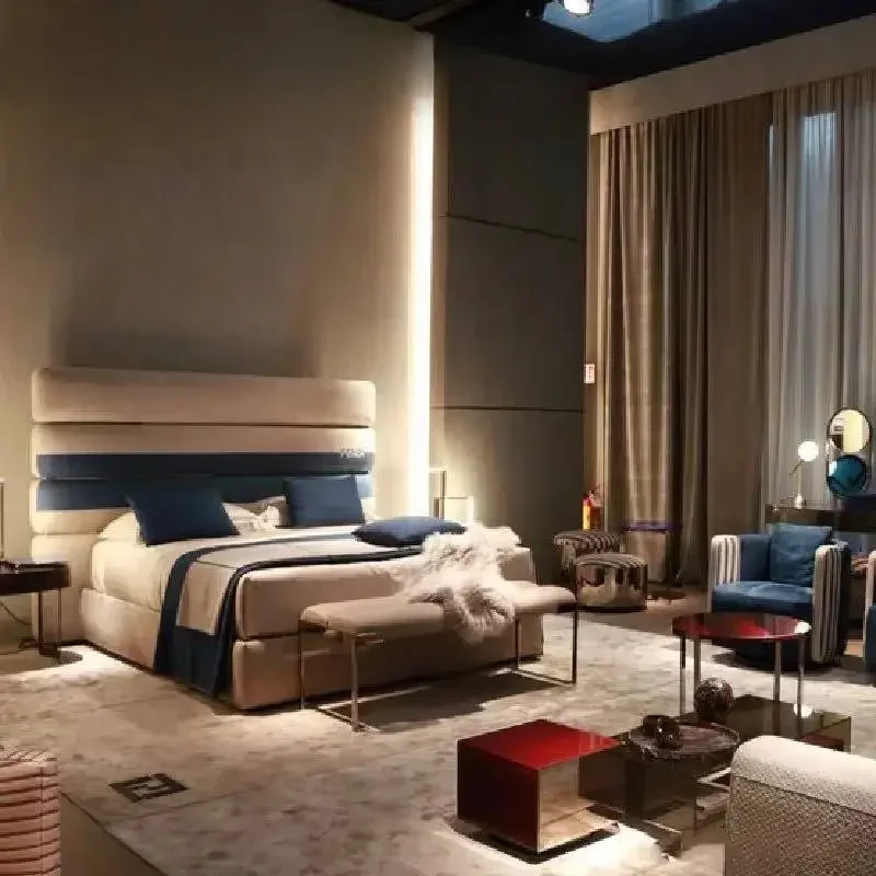 

White Blue Double Bed Decoration Items Australia Frame Metal Double Bed Luxury Floating Cama Matrimonial Furniture For Home