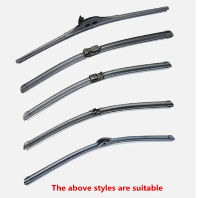 2PC Car Wiper Blade Insert Rubber Strip Refill for Hyundai Solaris I30 Elantra Tucson I10 i20 i35 IX20 IX25 IX35 Santa Fe Getz