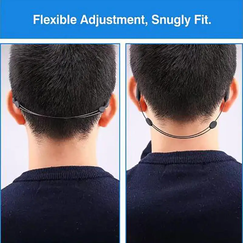 5 قطع من تثبيت النظارات قابل للتعديل ومضاد للانزلاق، حبل نظارات مناسب عالمي، نظارات شمسية رياضية للجنسين، حزام حبل