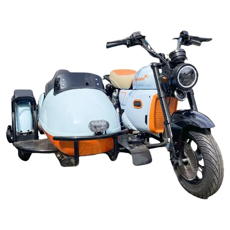 

2025 Travel Dog Car Electric Three-wheeled Motorcycle Retro Pedal Electric Car Satchel Partial Three Wheels