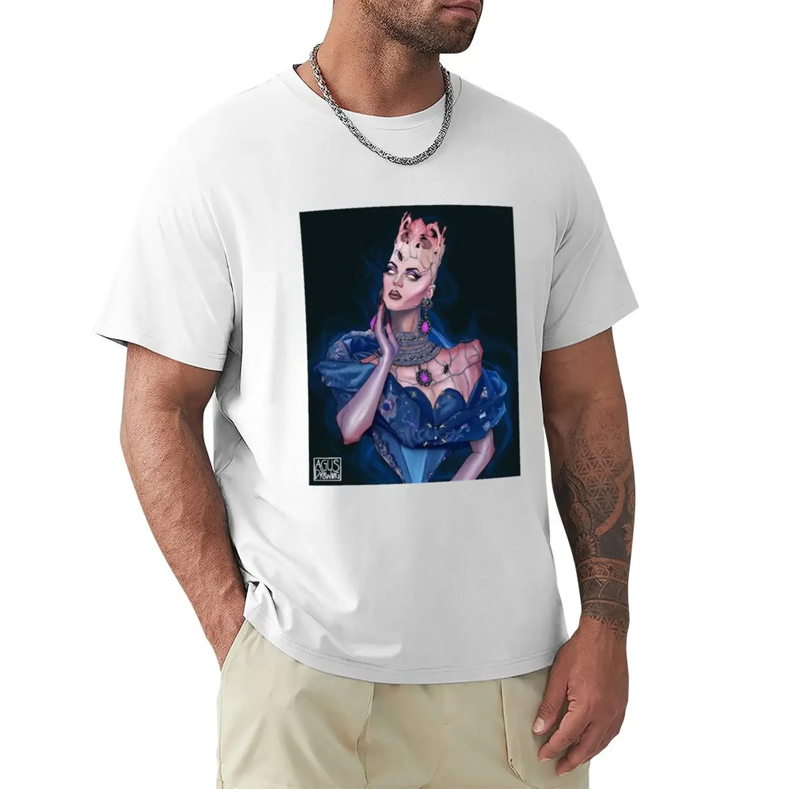 Violet Chachki Season 8 Finale by agusdrawing T-Shirt boys whites boys animal print aesthetic clothes mens champion t shirts