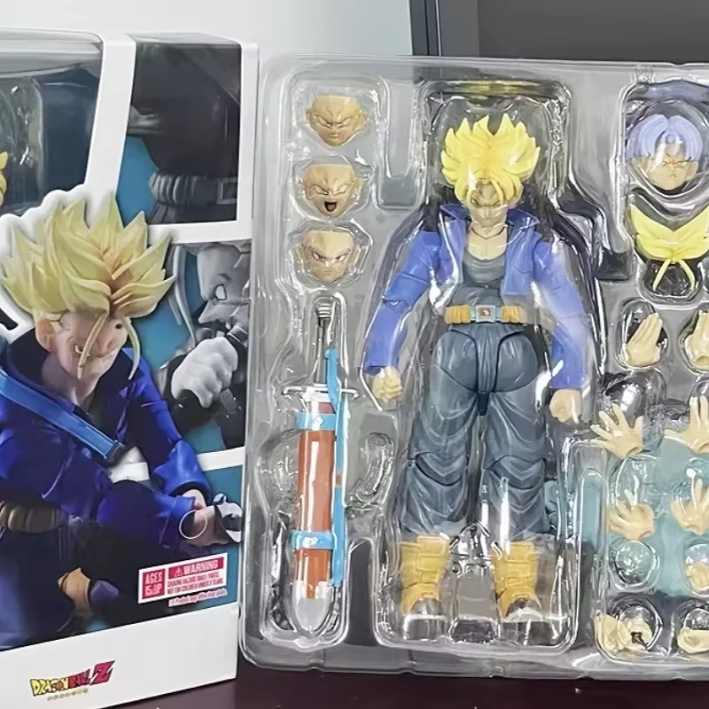 Shf Dragon Ball Z Figure Super Saiyan Trunks Action Figure Movable Pvc Collection Anime Future Boy Torankusu Figures Models Toys