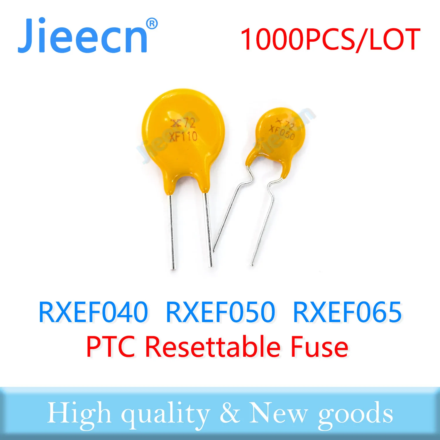 Jieecn 1000PCS RXEF040 RXEF050 RXEF065 72V 0.4A 0.5A 0.65A XF040 XF050 XF065 Resettable Fuse PTC DIP Chinese High Quality